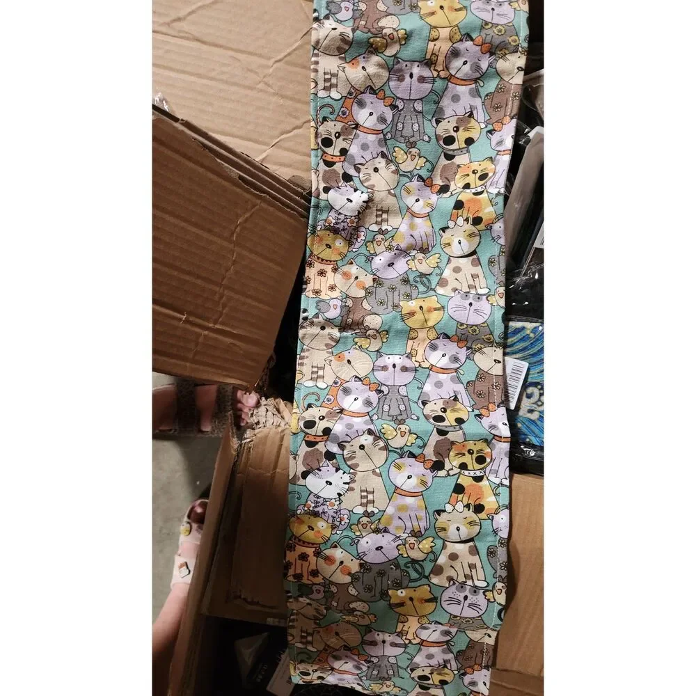 (2) 72 Slots Pencil Wrap Pencil Rolls, Artist Colored Pencils Roll Up Bag Cat